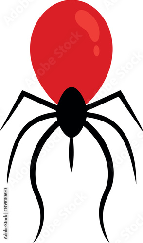 spider on a white background