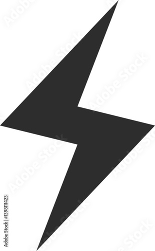 Lightning Bolt Vector Icon Stock Illustration