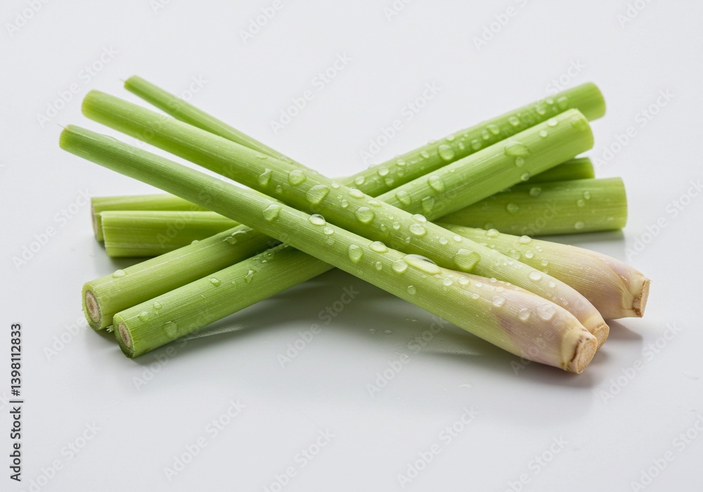 Fresh Lemongrass Stalks, Close-Up Photography Fresh Lemongrass Stalks, Close-Up Photography