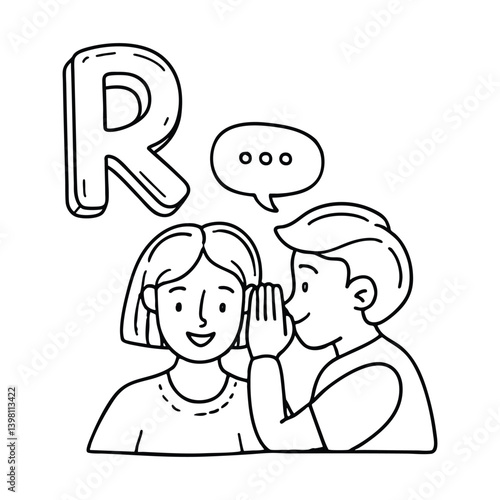 An Illustration of letter R stand for Rumour