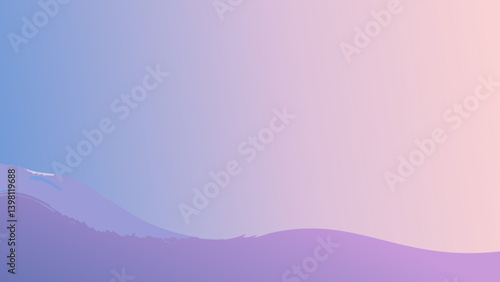 Dusty purple rose blue pink abstract background. Gradient. Elegant lilac background with space for design. Valentine 