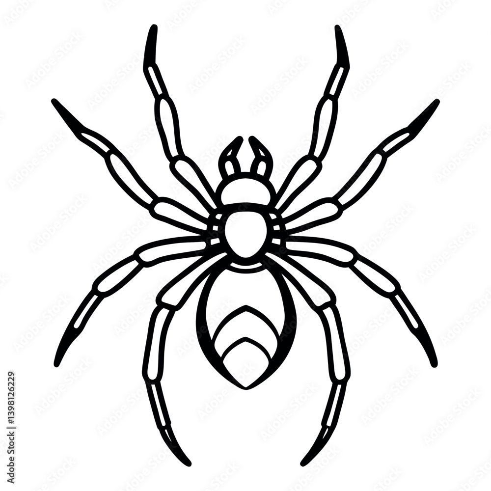 Vector image of spider silhouette
Vector image of spider silhouette