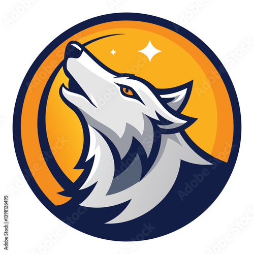 Howling Fox Mascot Logo Design