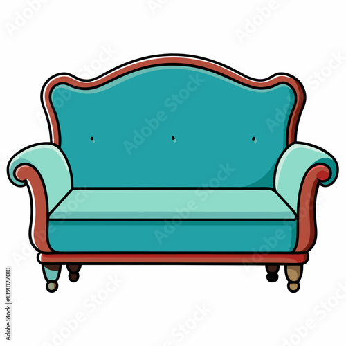 sofa isolated on white background