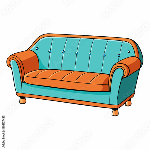 sofa isolated on white background