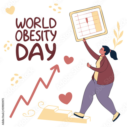 World Obesity Day Awareness Illustration Design