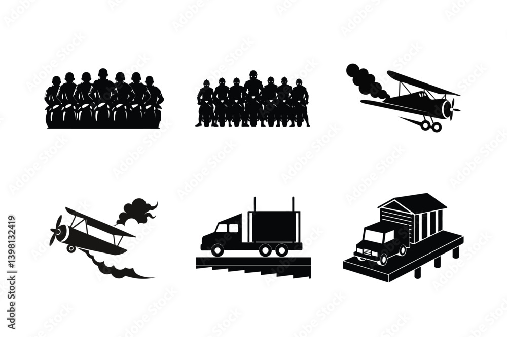 Obraz premium vector set of construction