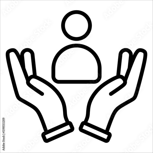Mentor Simple Icon Vector Illustration Concept