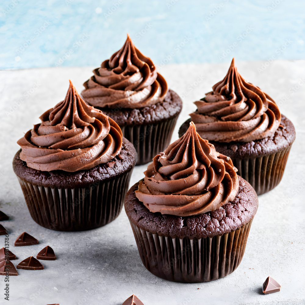 chocolate cupcake with chocolate chocolate cupcake with chocolate