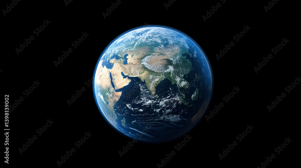 Pixelated Earth Globe In Space Pixelated Earth Globe In Space