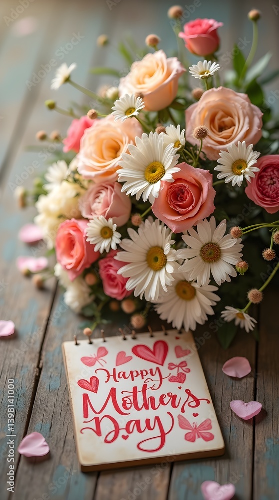 Rustic Charn: Mother's Day Flowers & Loving Note Rustic Charn: Mother's Day Flowers & Loving Note