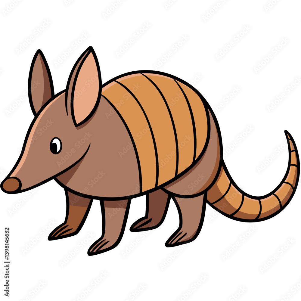 Fototapeta premium illustration of a cartoon squirrel