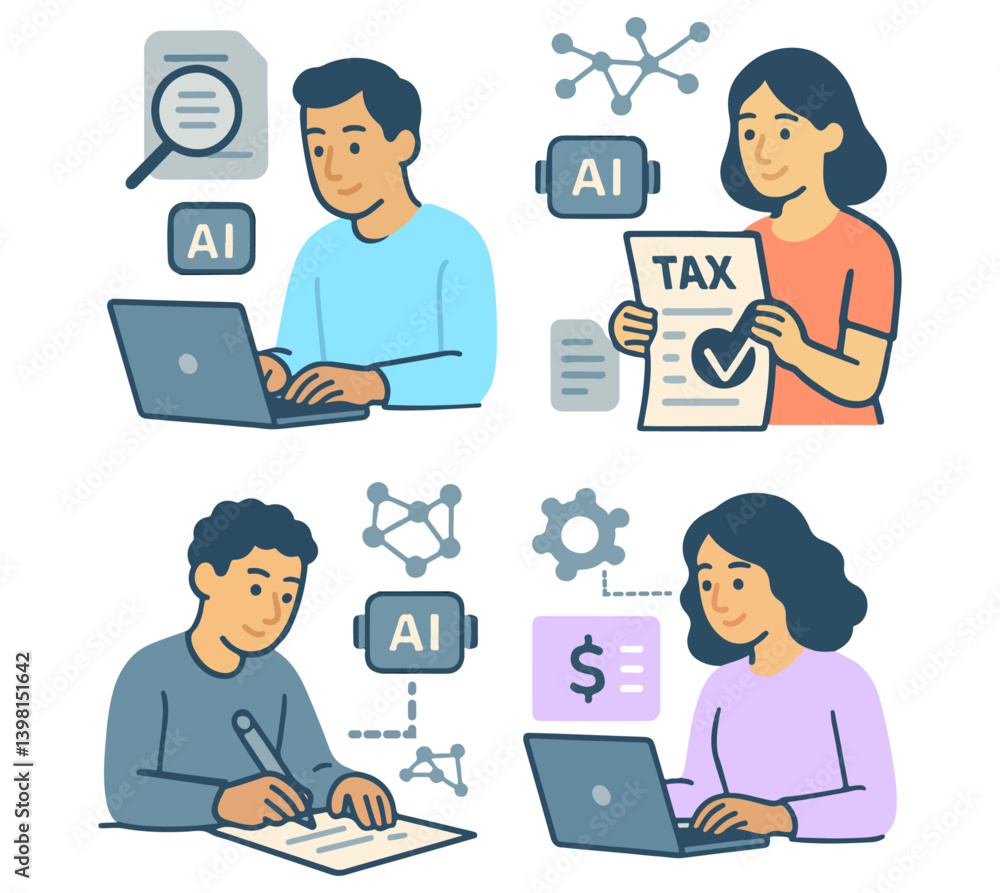 set of business people characterss vector illustration set of business people characterss vector illustration