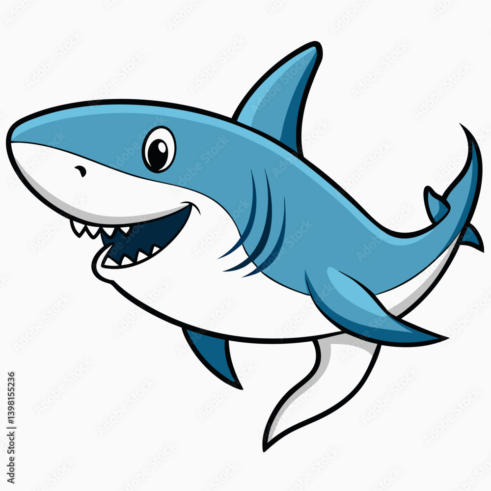 Fototapeta premium shark vector illustration