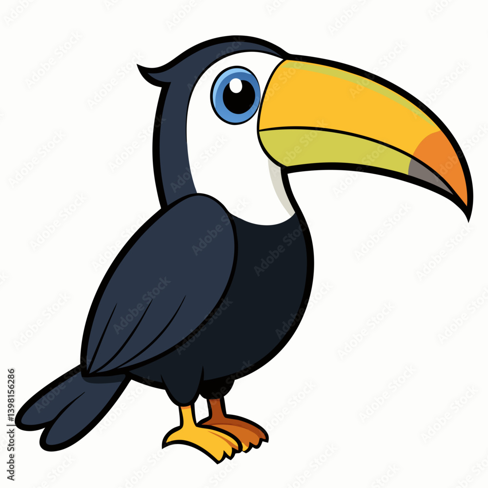 Fototapeta premium toucan on white background
