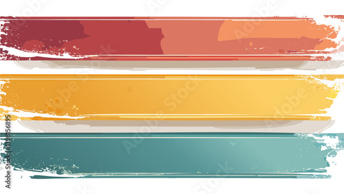 Retro grunge banners set 