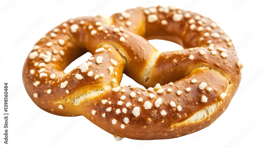 Crunchy Pretzel on White Background - Savory Snack Concept Shot Professionally Crunchy Pretzel on White Background - Savory Snack Concept Shot Professionally
