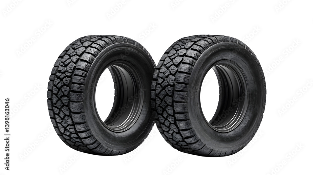Professional Isolated Tires on White Background Concept for Marketing and Design Projects. Professional Isolated Tires on White Background Concept for Marketing and Design Projects.