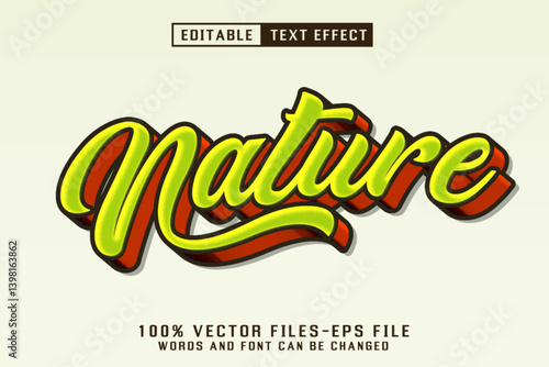 Nature Cartoon Text - Editable Text Effect