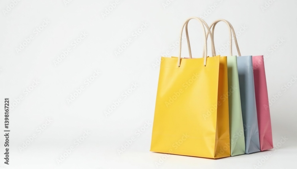 Stylish canvas shopping bag, white background , modern, reusable bag Stylish canvas shopping bag, white background , modern, reusable bag