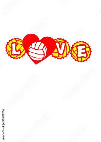 volleyall ou  waterpolo love capsule coeur club