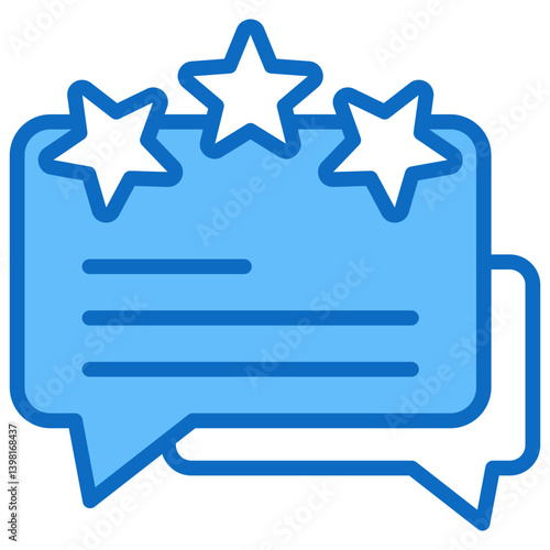 Feedback, Hybrid Work Blue Fill Design Vector Concept
