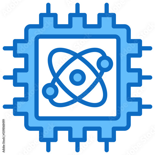 Hardware, Hybrid Work Blue Fill Design Vector Concept