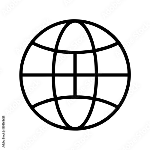 Globe earth world map icon vector illustration for web design and infographic use