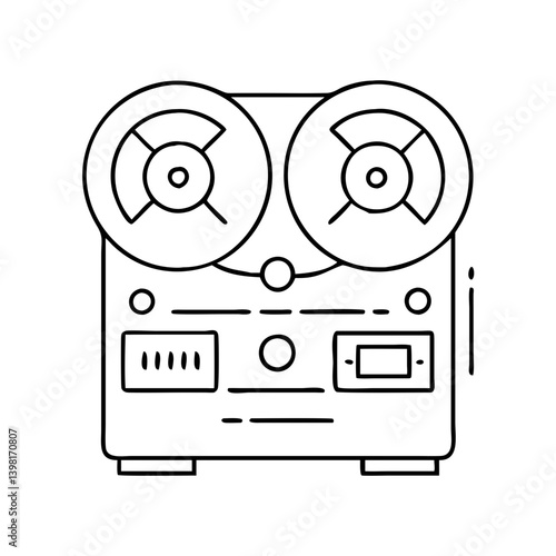 reel to reel tape icon, reel to reel tape vector illustration-simple illustration of reel to reel tape, perfect for reel to reel tape logos and icons