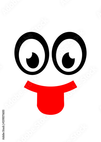 smiley tire la langue