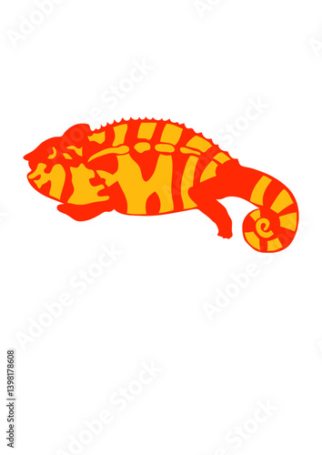 cameleon face cartoon dessin