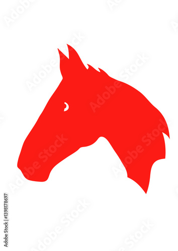 cheval silhouette ombre tete dessin