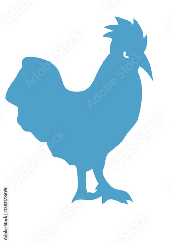 coq symbole France embleme logo crete silhouette ombre