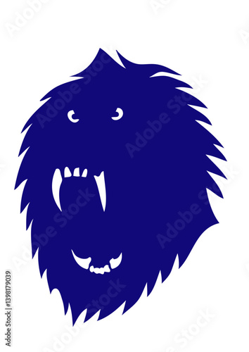 singe feroce gueule ouverte  makake