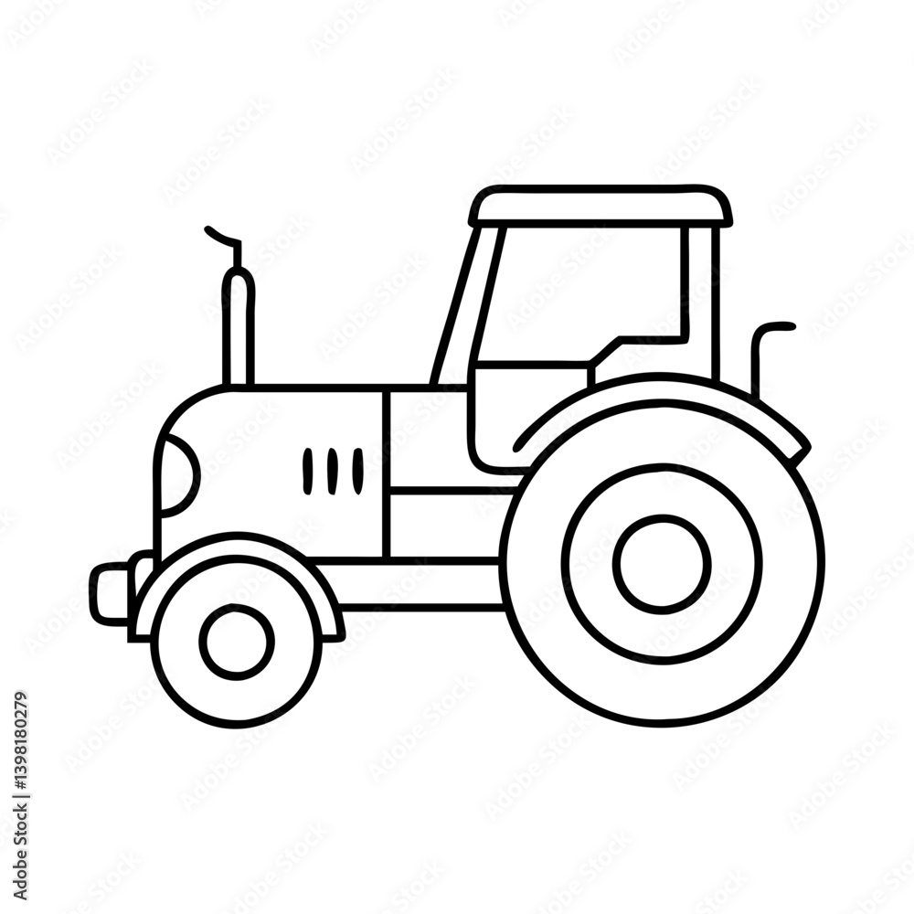 tractor icon, tractor vector illustration-simple illustration of tractor, perfect for tractor logos and icons tractor icon, tractor vector illustration-simple illustration of tractor, perfect for tractor logos and icons