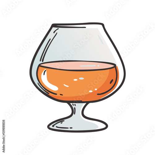 brandy snifter icon, brandy snifter vector illustration-simple illustration of brandy snifter, perfect for brandy snifter logos and icons