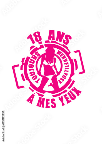 18 ans toujours merveilleuse tampon anniversaire