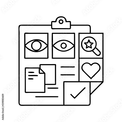 vision board icon, vision board vector illustration-simple illustration of vision board, perfect for vision board logos and icons