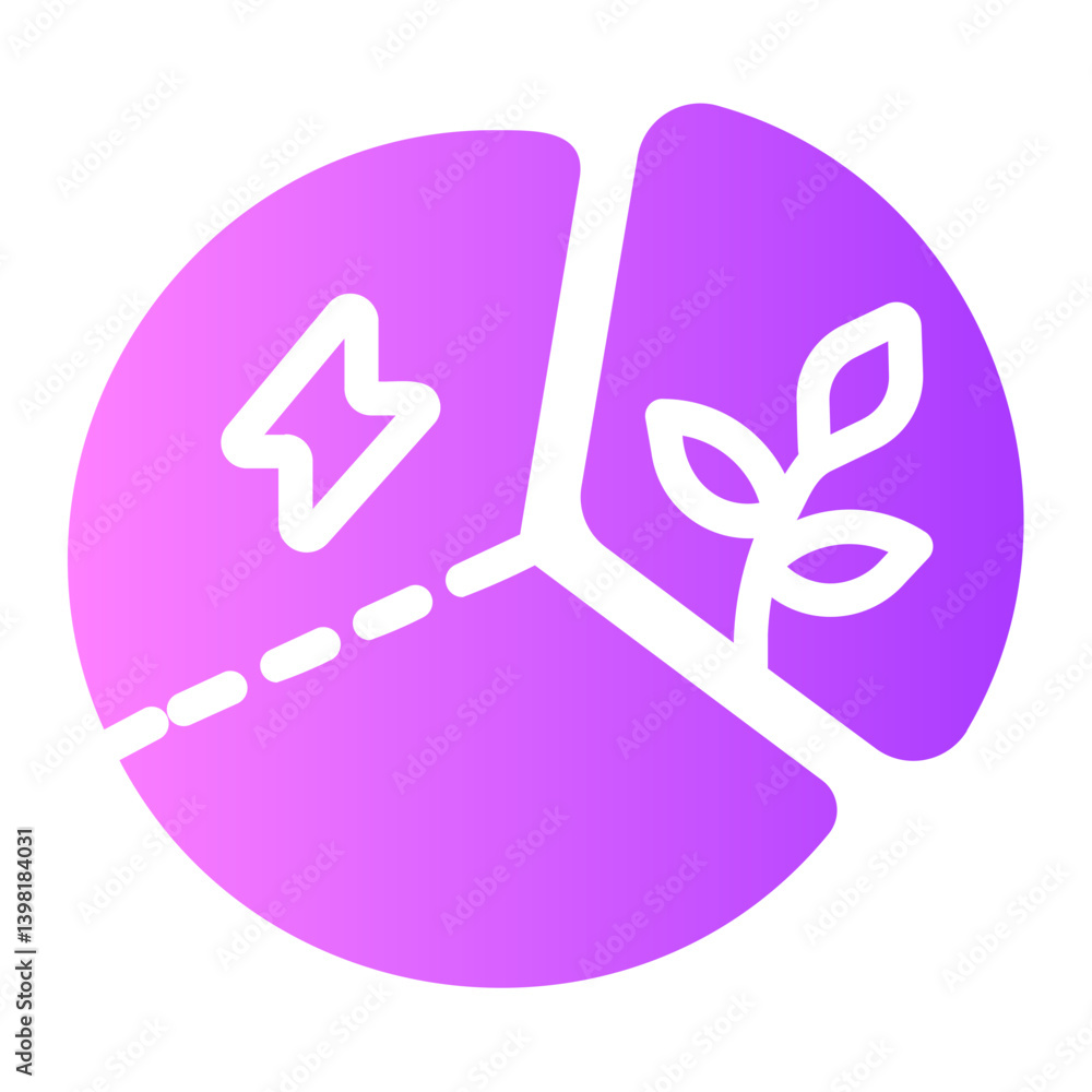 Diagram gradient icon Diagram gradient icon