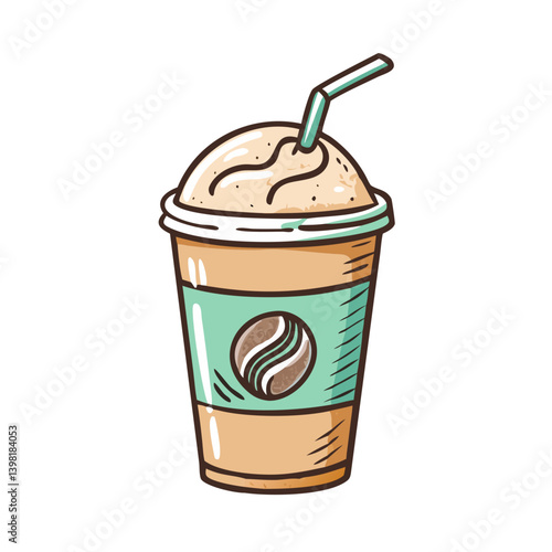 frappuccino icon, frappuccino vector illustration-simple illustration of frappuccino, perfect for frappuccino logos and icons