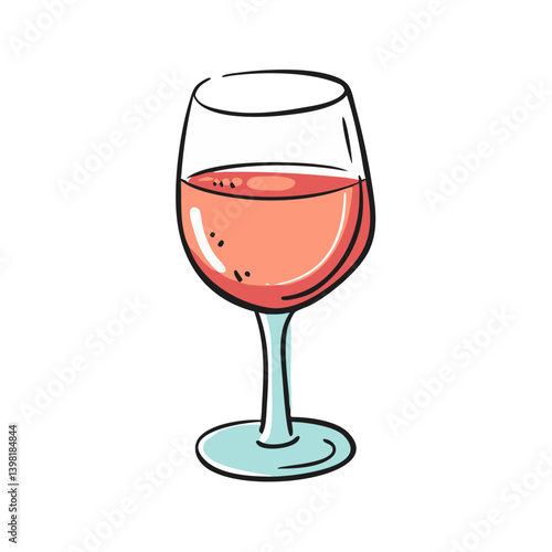 glass of ros icon, glass of ros vector illustration-simple illustration of glass of ros, perfect for glass of ros logos and icons
