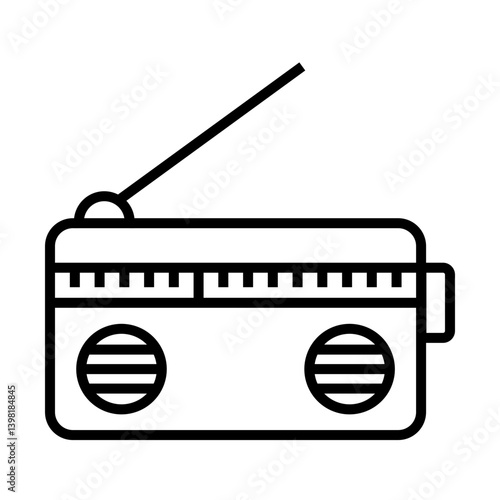 Radio Set Icon Design
