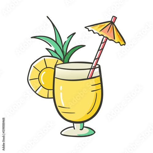 pi a colada icon, pi a colada vector illustration-simple illustration of pi a colada, perfect for pi a colada logos and icons