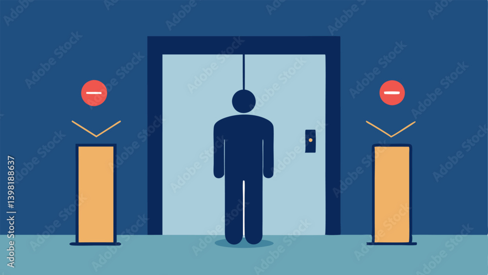 Automatic Door Sensors Automatic doors opening as a customer approaches. Above the doors a sensor icon detects the presence of a person illustrating seamless entry.