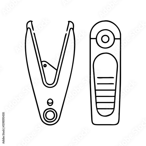nail clippers icon, nail clippers vector illustration-simple illustration of nail clippers, perfect for nail clippers logos and icons