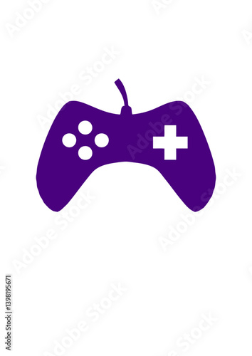 icone manette jeux video gamer joystick