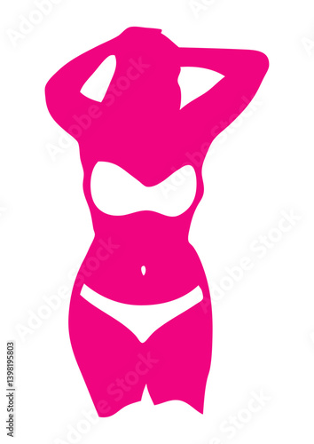 silhouette femme sexy ronde
