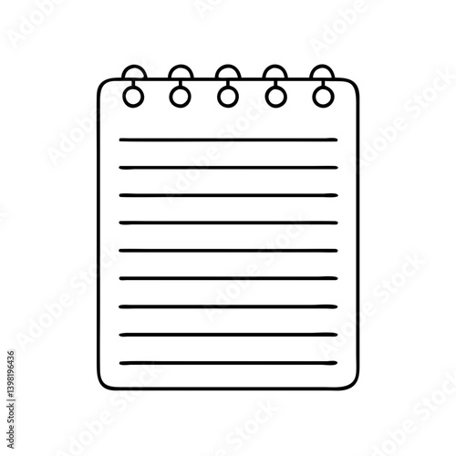 notepad icon, notepad vector illustration-simple illustration of notepad, perfect for notepad logos and icons