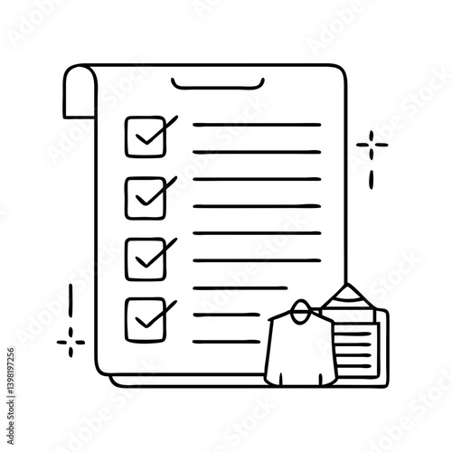 packing list icon, packing list vector illustration-simple illustration of packing list, perfect for packing list logos and icons