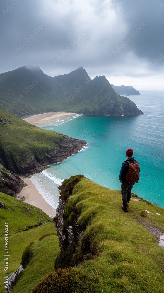 Fototapeta premium Coastal Hike with a View